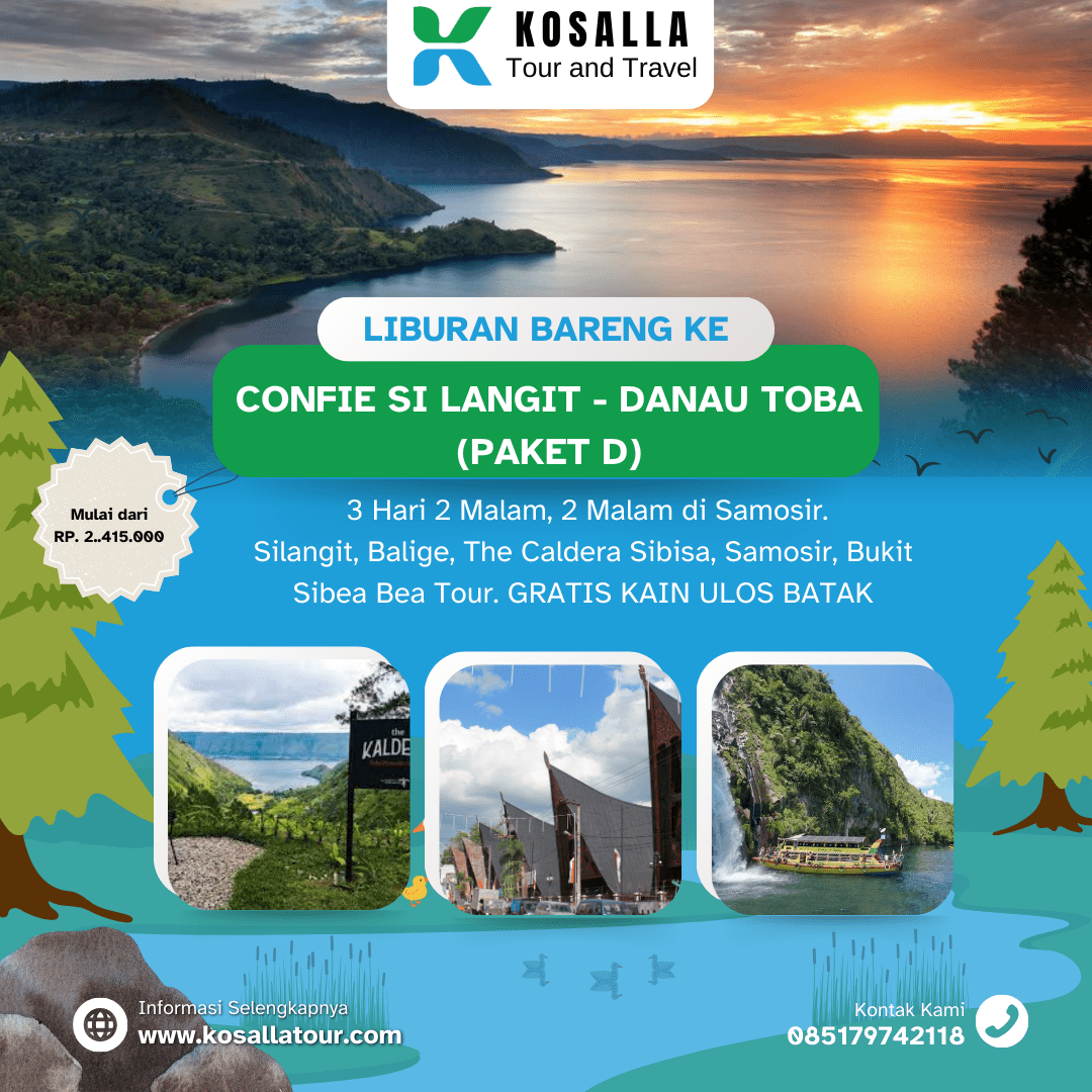 Confie Si Langit - Danau Toba (Paket D) – 3H2M
