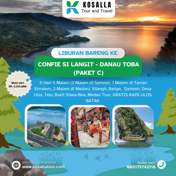 Confie Si Langit - Danau Toba (Paket C) – 6H5M